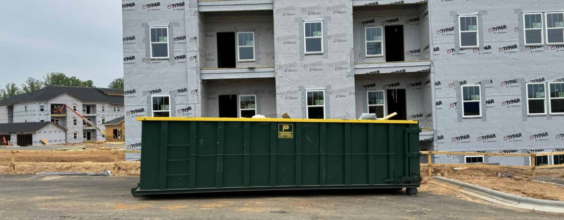 Construction dumpster service